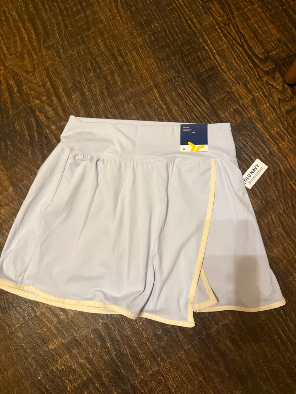 NWT Old Navy Lavender Women's Active Shorts with Cream Trim